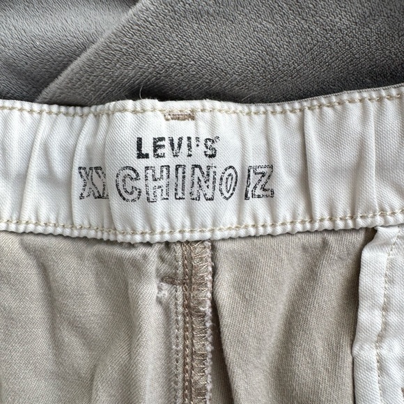 LEVIS XX CHINO EZ Mens Drawstring Elastic Waist Stretch Khaki Shorts- 2 pair - Picture 6 of 6